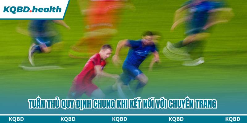 Tuân thủ quy định chung khi kết nối với chuyên trang